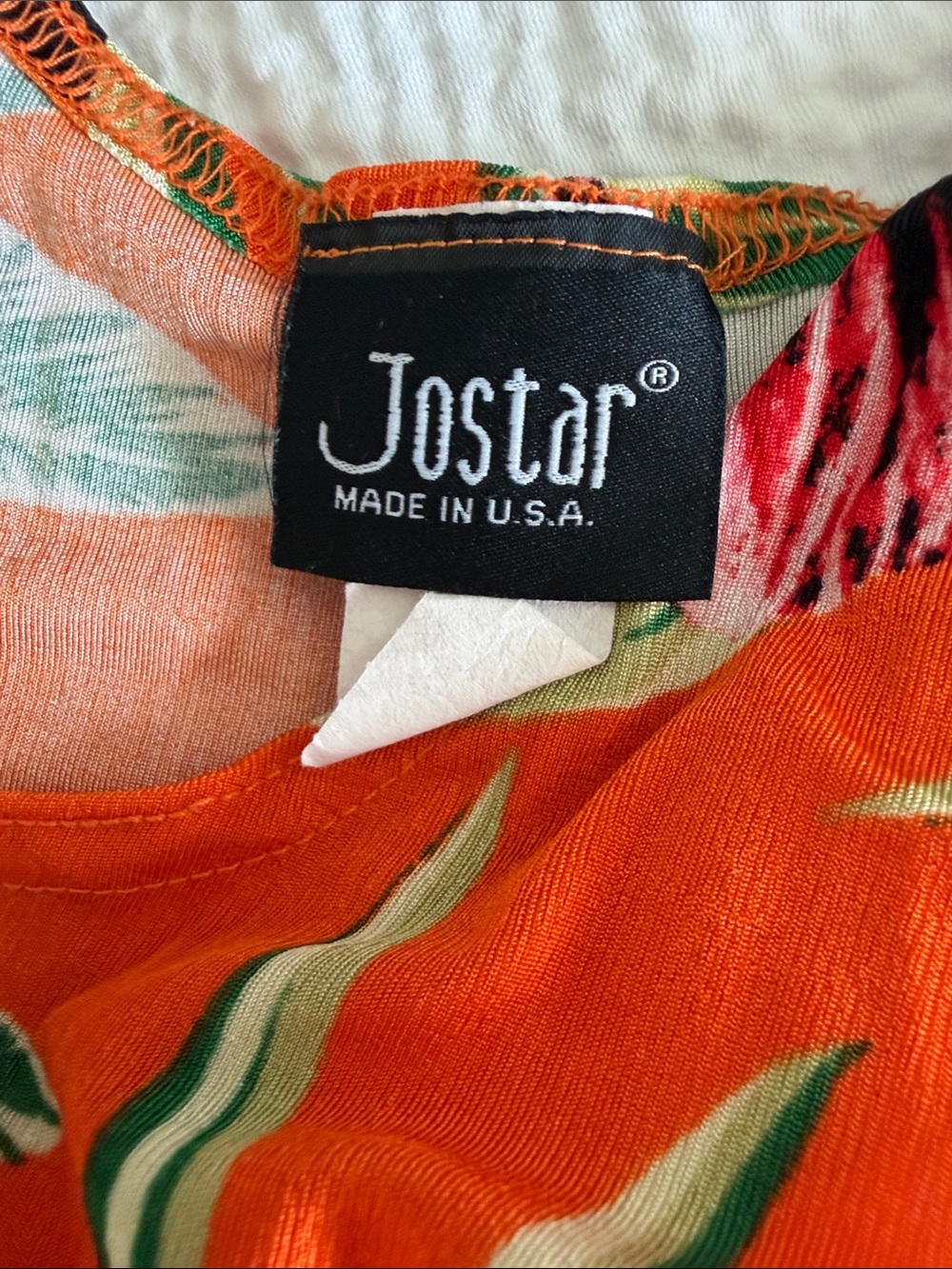 Jostar Orange Tropical Floral Dress - Picture 4 of 4